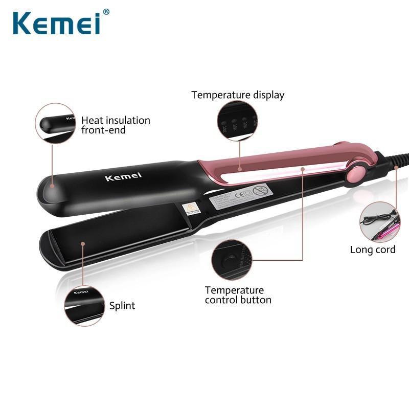 Hair straightener curling iron
