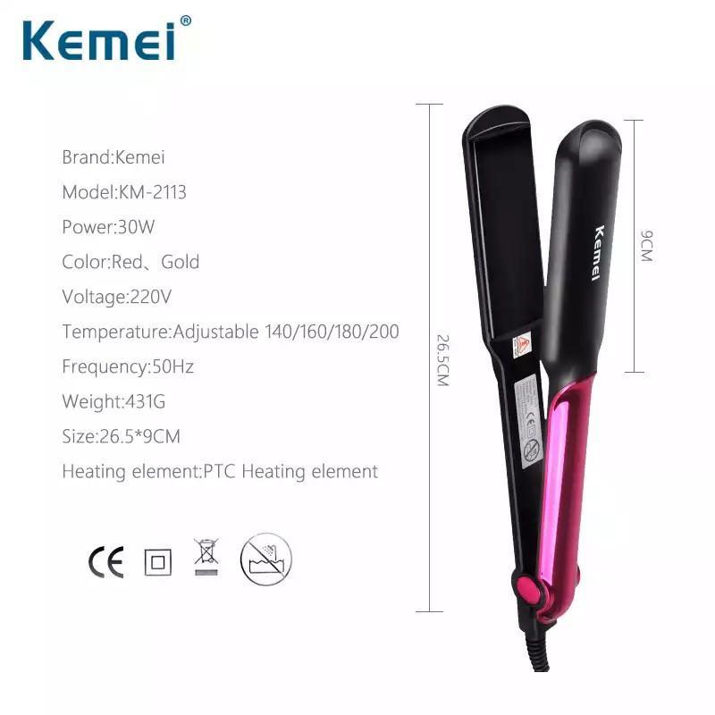 Hair straightener curling iron